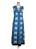 Ellen Tracy Paisley Blue Casual Dress Size XL - photo 1