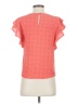 Monteau Orange Short Sleeve Blouse Size S - photo 2