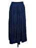 Chico's 100% Polyester Solid Blue Casual Skirt Size M - photo 1