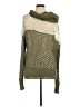 Pol Metallic Green Pullover Sweater Size M - photo 2