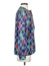 Casual Corner Argyle Blue Long Sleeve Blouse Size 4 - photo 4