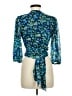 Ganni Blue 3/4 Sleeve Blouse Size EU 38 / US 8 - photo 2