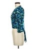 Ganni Blue 3/4 Sleeve Blouse Size EU 38 / US 8 - photo 5