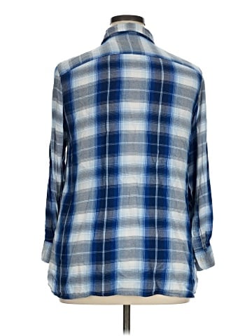 Lauren by Ralph Lauren 3/4 Sleeve Button-Down Shirt (view 2)