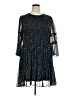 DKNY Stars Black Cocktail Dress Size 16 - photo 1