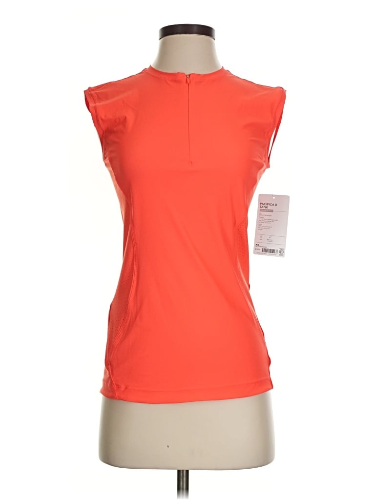 Athleta Sleeveless T-shirt In Orange