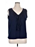 Double Take Blue Sleeveless Blouse Size 1X - photo 1