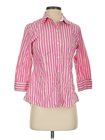 Foxcroft 3/4 Sleeve Button-Down Shirt (view 1)