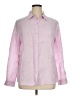 Sigrid Olsen 100% Linen Color Block Pink Long Sleeve Button-Down Shirt Size XL - photo 1
