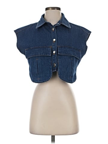 Unbranded Denim Vest (view 1)