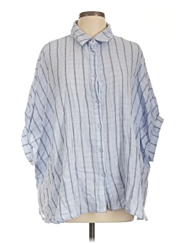 ANNIEWEAR 3/4 Sleeve Button-Down Shirt (view 1)