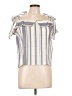 Sage 100% Cotton Silver Gray Short Sleeve Top Size L - photo 1