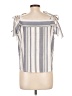 Sage 100% Cotton Silver Gray Short Sleeve Top Size L - photo 2