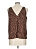 Old Navy 100% Polyester Brown Sleeveless Blouse Size L - photo 2