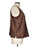 Old Navy 100% Polyester Brown Sleeveless Blouse Size L - photo 4