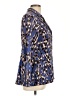 Zozo 100% Cotton Print Blue Blazer Size L - photo 4