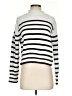 J.Crew 100% Cotton Stripes Silver Turtleneck Sweater Size XXS - photo 1