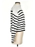 J.Crew 100% Cotton Stripes Silver Turtleneck Sweater Size XXS - photo 4