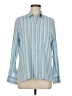 Vince. Stripes Blue Long Sleeve Button-Down Shirt Size M - photo 1