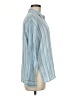 Vince. Stripes Blue Long Sleeve Button-Down Shirt Size M - photo 4