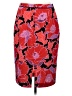 Who What Wear 100% Polyester Print Red Formal Skirt Size 8 - photo 2