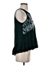 Floreat Floral Teal Sleeveless Blouse Size XS - photo 4