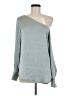 Theory 100% Polyester Solid Gray Long Sleeve Blouse Size M - photo 1