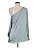 Theory 100% Polyester Solid Gray Long Sleeve Blouse Size M - photo 2