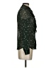 H&M 100% Polyester Stars Green Long Sleeve Blouse Size 4 - photo 4