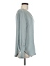 Theory 100% Polyester Solid Gray Long Sleeve Blouse Size M - photo 4