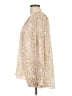 Calvin Klein 100% Polyester Animal Print Tan Long Sleeve Blouse Size L - photo 5