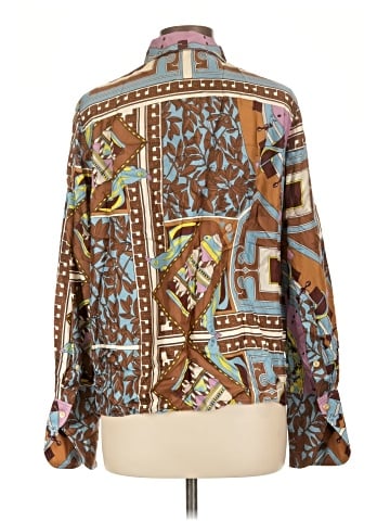 Tory Burch Long Sleeve Silk Top (view 2)