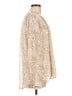 Calvin Klein 100% Polyester Animal Print Tan Long Sleeve Blouse Size L - photo 4