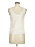 Express 100% Polyester Ivory Sleeveless Blouse Size M - photo 2