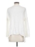 Max Studio 100% Rayon Ivory Long Sleeve Blouse Size S (estimated) - photo 2
