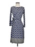 Donna Morgan Print Blue Cocktail Dress Size 2 - photo 1