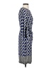 Donna Morgan Print Blue Cocktail Dress Size 2 - photo 4