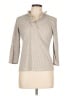 J. McLaughlin 100% Spandex Tan 3/4 Sleeve Top Size L - photo 1