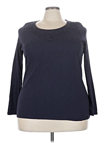 St. John's Bay Long Sleeve Top (view 1)