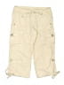 Justice 100% Cotton Ivory Cargo Pants Size 10 - photo 1