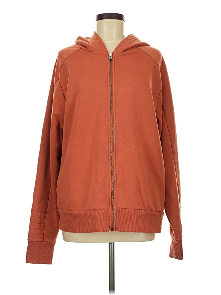 Pre-owned Pact Zip Up Hoodie In Orange