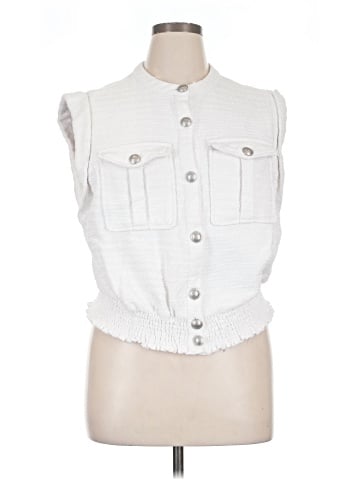 Express Denim Vest (view 1)
