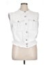 Express 100% Cotton White Denim Vest Size XL - photo 1