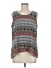 Roz & Ali 100% Polyester Gray Sleeveless Top Size M - photo 1