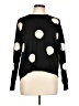 T Tahari Polka Dots Black Pullover Sweater Size L - photo 1