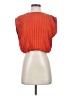 Zara 100% Bamboo Orange Sleeveless Blouse Size S - photo 1
