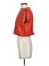 Zara 100% Bamboo Orange Sleeveless Blouse Size S - photo 5