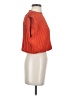 Zara 100% Bamboo Orange Sleeveless Blouse Size S - photo 4