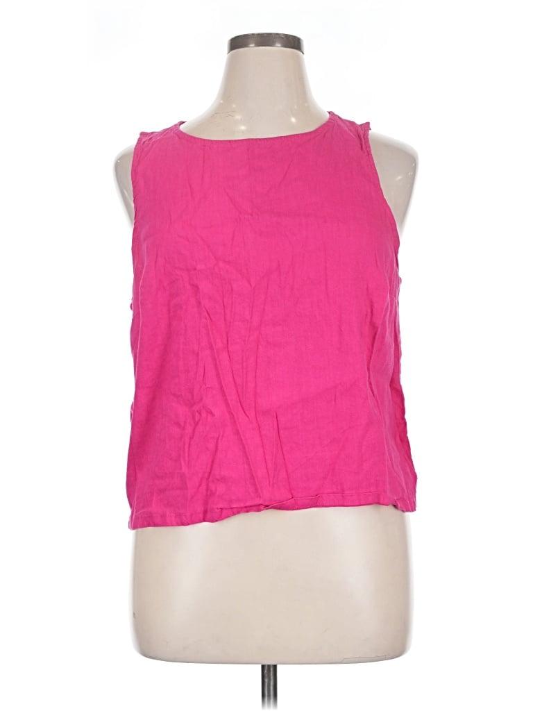 Pre-owned H By Halston Sleeveless Blouse In Pink