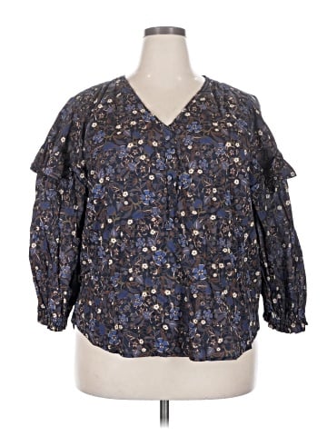 Free Assembly 3/4 Sleeve Blouse (view 1)